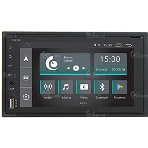 Universele autoradio, 2 Din, Android, GPS, Bluetooth, wifi, USB, Dab+ Touchscreen 6,2 inch, 4 core Carplay AndroidAuto