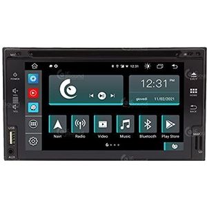 Universele auto-radio, 2 DIN, Android, GPS, Bluetooth, WLAN, USB, Dab+ touchscreen, 6,2 inch, 8 Core Carplay Android Auto DVD