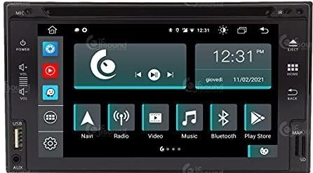 Jf Sound - 2 Din - Autoradio - Android - GPS - Bluetooth - 6.2 inch - DAB+ - Touchscreen