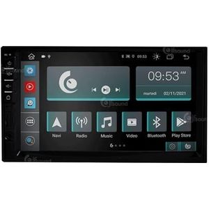 Universele autoradio 2 DIN Android GPS Bluetooth WiFi Full HD touchscreen 7 inch 8core processor spraakbediening