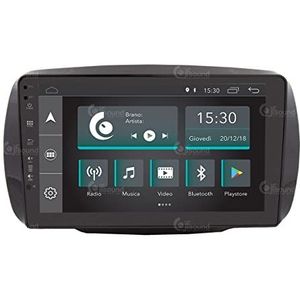 Auto-radio, op maat gemaakt voor Smart 453 Android GPS Bluetooth WiFi USB Dab+ Touchscreen 9 inch 4 Core Carplay Android Auto