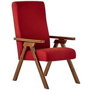 Fiametta relaxstoel met 3 bewegingen, stof bordeaux