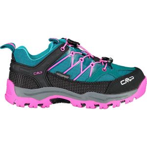 CMP KIDS RIGEL LOW TREKKINGSCHOENEN WP - Donkerblauw-Aqua