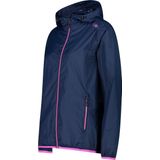 CMP - Knit Tech Melange - Fleece Jas - Blauw - Met Capuchon