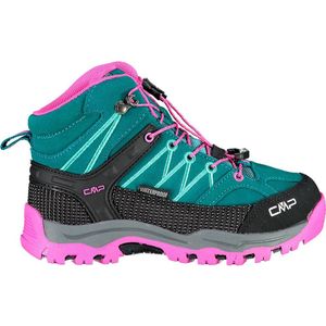 CMP Kids Rigel Mid Trekking Shoe Wp uniseks-kind Trekking- en wandelschoenen, Lake Pink Fluo, 28 EU