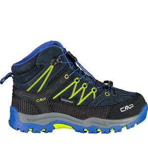 CMP KIDS RIGEL MID TREKKING SHOES WP uniseks-kind Trekkingschoenen, Donkerblauw-geel (electric), 31 EU