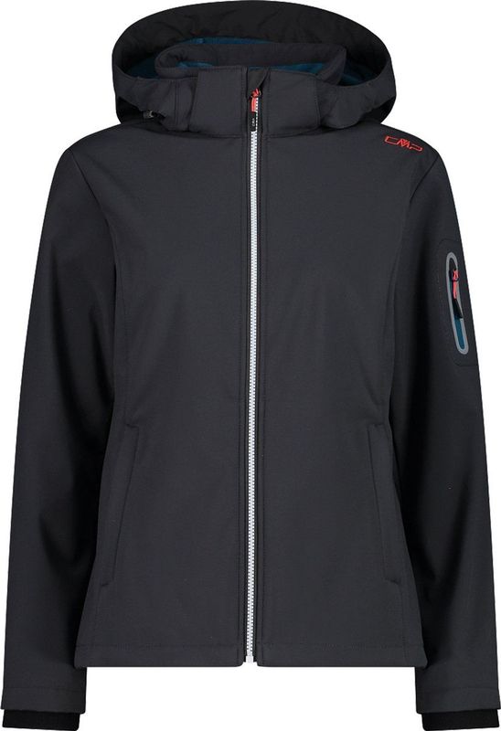 CMP Softshelljacke »WOMAN JACKET ZIP HOOD«, (1 St.), Wärmend & wind- & wasserabweisend