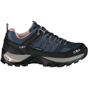 CMP Rigel Low Trekking Wp Walking Shoe voor dames, asfalt-antraciet-roze, 44 EU