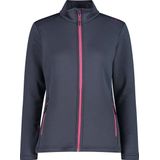 Fleecejack - Jacquardstof - Zwart - 90% Polyester 10% Elastaan