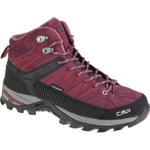 CMP Womens Rigel Mid Trekking Shoes Waterproof Wandelschoenen (Dames |rood/zwart |waterdicht)