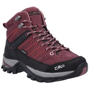 CMP Womens Rigel Mid Trekking Shoes Waterproof Wandelschoenen (Dames |rood/zwart |waterdicht)