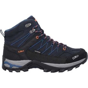 CMP Rigel Mid Trekking Shoe Wp heren Trekking- en wandelschoenen, B Blue Flash Oranje, 44 EU