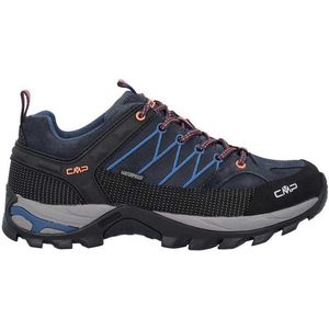 CMP Rigel Low Shoes Wp Trekking- en wandelschoenen voor dames, B Blue Flash Oranje, 39 EU
