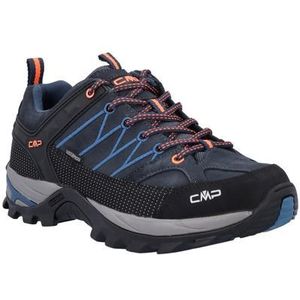 CMP Rigel Lage Trekkingschoenen WP Heren Maat 41 27NM b.blue-flash oranje