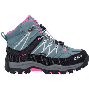 CMP Kids Rigel Mid Trekking Shoe Wp uniseks-kind Trekking- en wandelschoenen, Mineral Green Purple Fluo, 29 EU