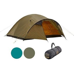 Grand Canyon Topeka 4 Koepeltent voor 4 personen, ultralicht, waterdicht, klein formaat, ingeklapt, tent voor trekking, camping, outdoor, olijf (groen)