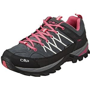 CMP Rigel Low Trekking Shoes Wp Walking Shoe, Grey-Fuxia-Ice, 44 EU