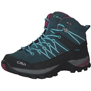 CMP RIGEL MID WMN TREKKING SHOES WP wandelschoenen voor dames, Blauw (Deep Lake-Acqua)