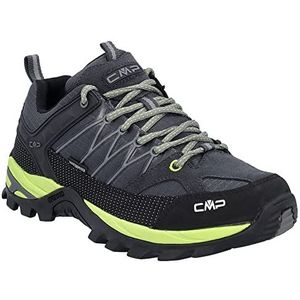 CMP Rigel Low Trekking Shoe Wp heren Wandelschoen, Antraciet Limegreen, 43 EU