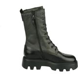 Mjus - Bikerboot - Nero / Lichene - Leer