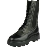 Mjus - Bikerboot - Nero / Lichene - Leer
