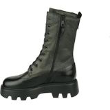 Mjus - Bikerboot - Nero / Lichene - Leer