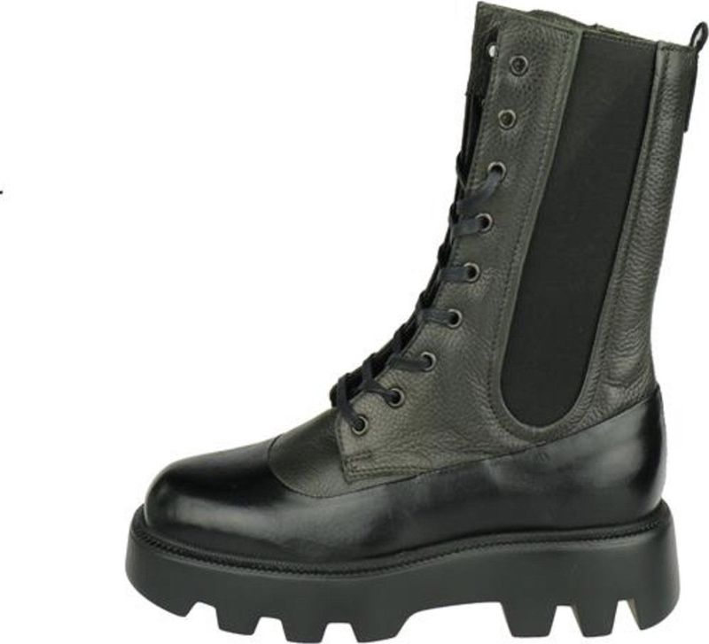 Mjus - Bikerboot - Nero / Lichene - Leer