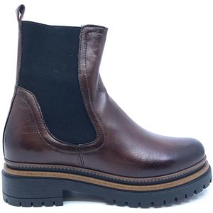 Chelsea boots in leer MJUS. Leer materiaal. Maten 40. Kastanje kleur