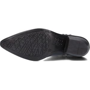 A.S.98 B84205 Enkellaarsjes - Enkelboots met rits - Dames - Zwart - Maat 38
