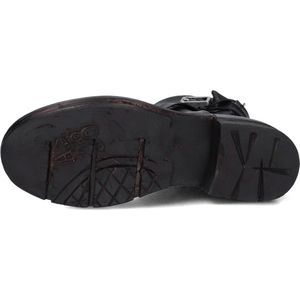 A.S.98 B80213 Enkellaarsjes - Enkelboots met rits - Dames - Zwart - Maat 37