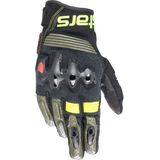Alpinestars Halo, handschoenen, Zwart/Donkergroen/Neon-Geel, L