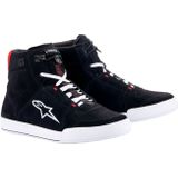 Alpinestars Chrome Shoes Black White Bright Red - Maat 9.5 - Laars