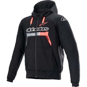 Alpinestars Chrome Ignition Hoodie Zwart Rood Fluo