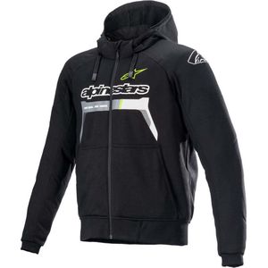 Alpinestars Chrome Ignition Hoodie - Zwart Geel Fluo - Motorjas