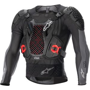 Alpinestars Bionic Plus V2 Protection Jacket Black Anthracite Red Rugbeschermer