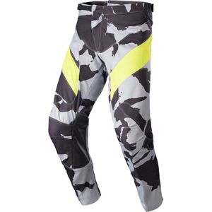 Alpinestars Racer Tactical Pants Cast Gray Camo Yellow Fluo 32 Broek