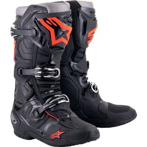 Crosslaarzen Alpinestars Tech 10 Zwart-Rood Flou