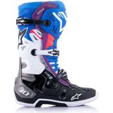 Alpinestars - Tech 10 Supervented - Crosslaarzen - Zwart-Glazuurblauw-Paars