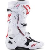 Alpinestars - Tech 10 Supervented - Crosslaarzen - Wit - Helder Rood