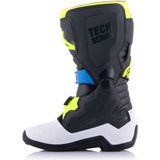 Alpinestars - Tech 7S - Motorlaarzen - Zwart-Enamel Blauw-Geel - PU Versterkt Microvezel
