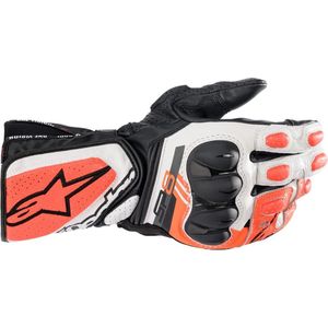 Alpinestars SP-8 V3 Black White Red Fluo Gloves M - Maat M - Handschoen