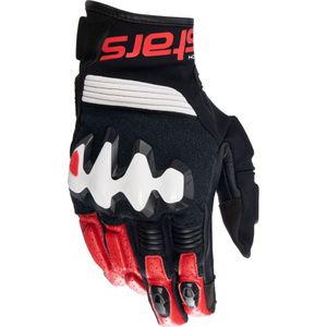 Alpinestars Halo, handschoenen, Zwart/Wit/Neon-Rood, 3XL