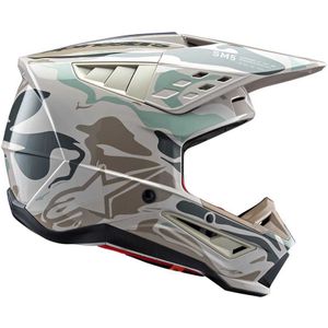 Crosshelm Alpinestars SM5 Mineral Grijs-Groen