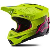 Crosshelm Alpinestars Supertech S-M10 Unite Geel Fluo-Zwart