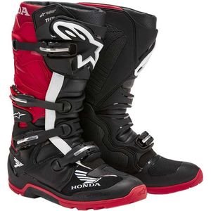 Alpinestars - Honda Tech 7 Enduro Drystar - Crosslaarzen - Zwart-Fel Rood