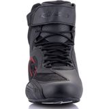 Alpinestars Faster-3 Rideknit Shoes Black Dark Gray Bright Red Laars