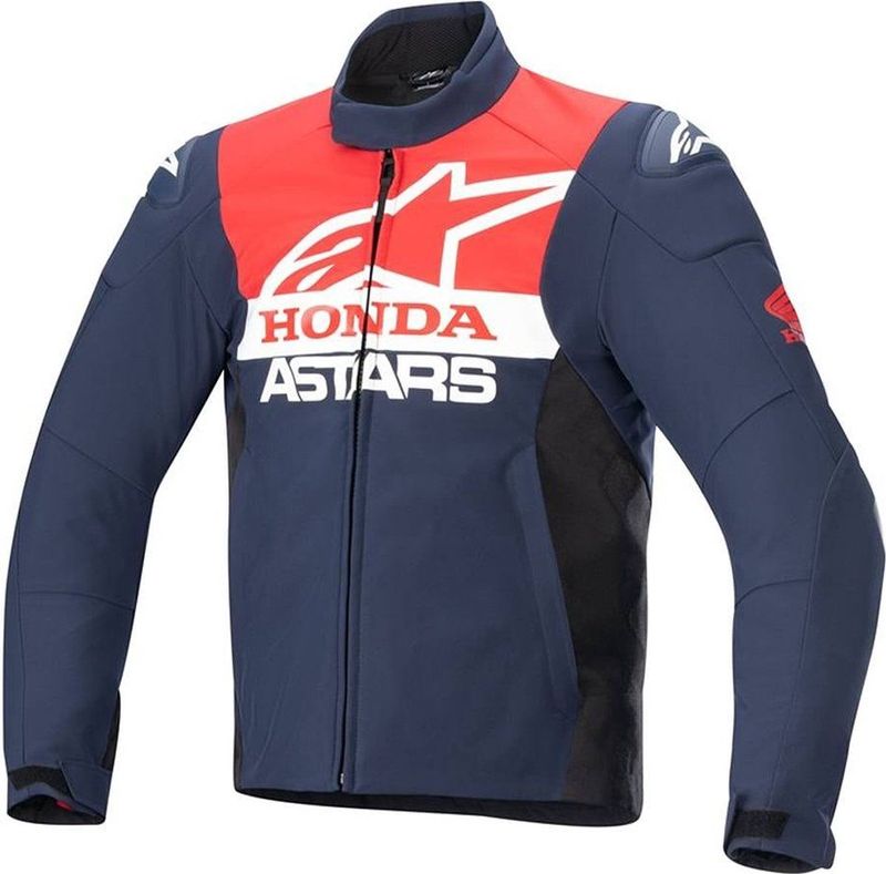 Alpinestars - Honda SMX WP Softshell Jas - Zwart - 600D Poly-Stof