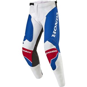 Alpinestars Honda Racer Iconic Pants White Bright Blue Bright Red 28 Broek
