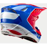 Crosshelm Alpinestars Supertech S-M10 Aeon Rood-Blauw