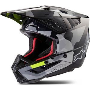Alpinestars - S-m5 Rover 2 - Offroadhelm - Zwart - EPS-schuim - Antimicrobiële Voering